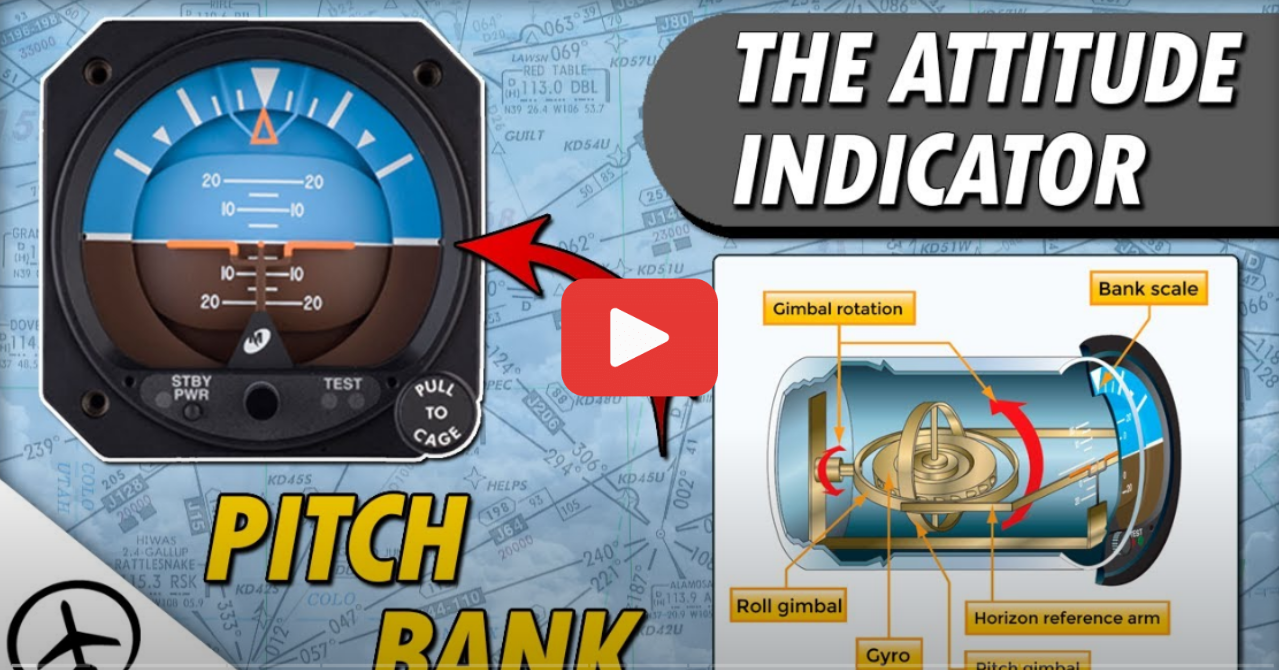 The Attitude Indicator - Aviation Theory YouTube Video