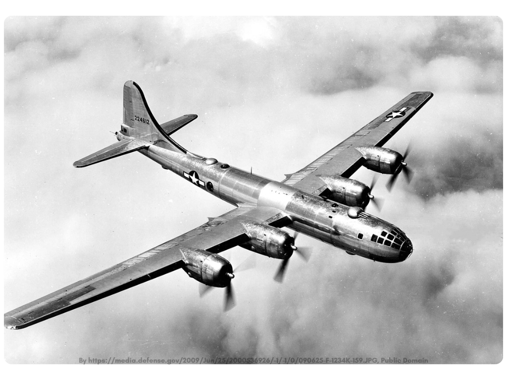 B-29 Bomber in flight