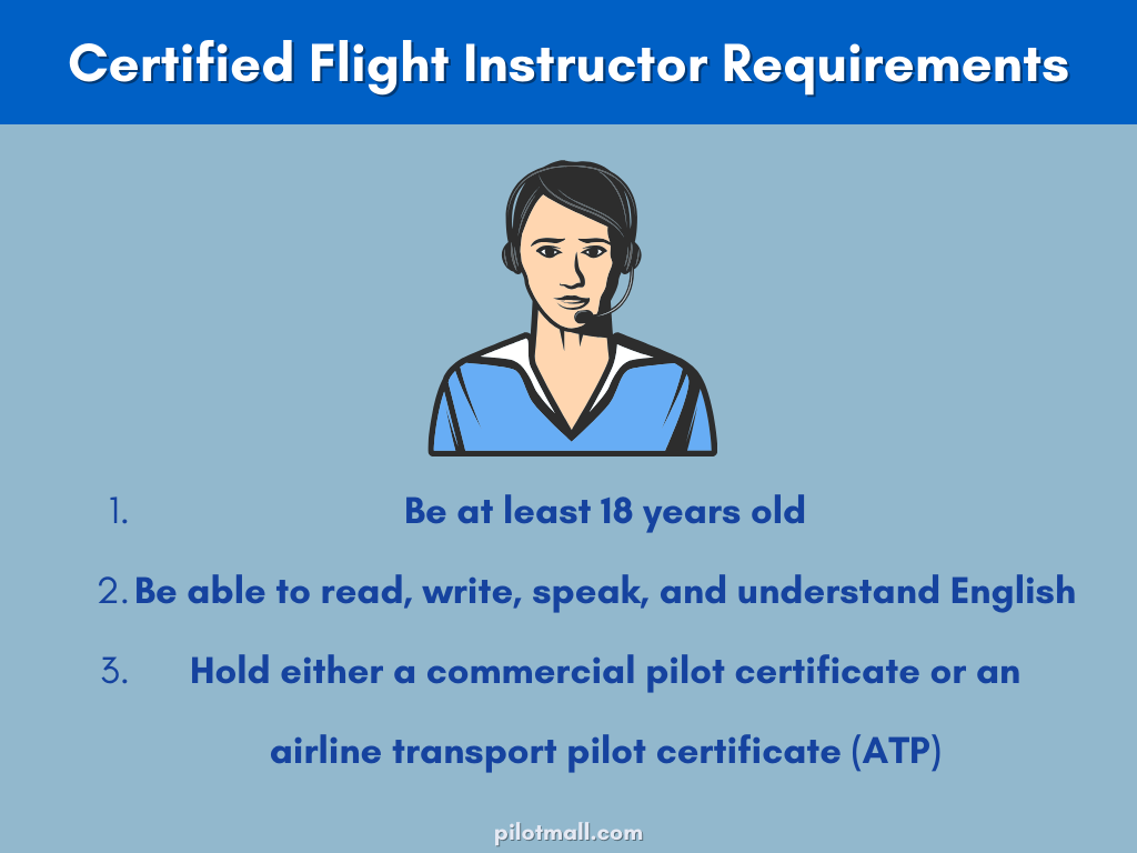 Requisitos de instructor de vuelo certificado