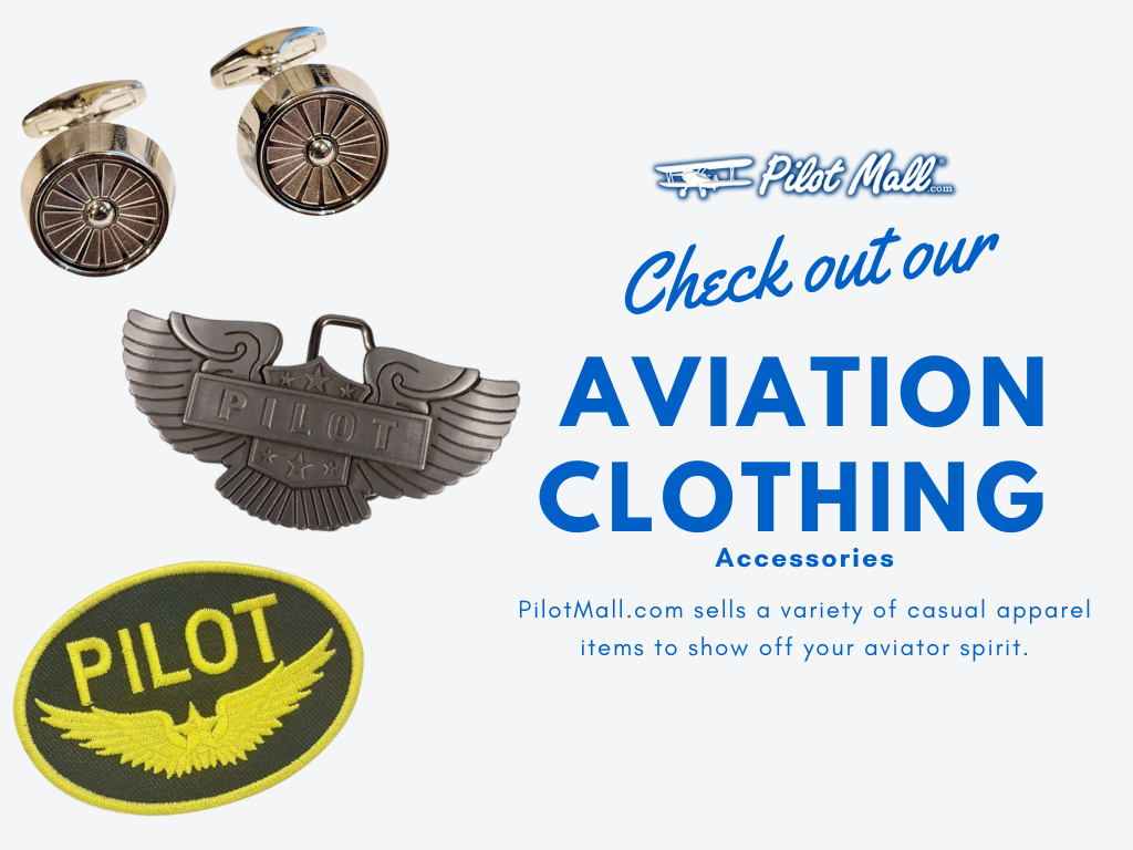 Confira nossos acessórios para roupas de aviação - Pilot Mall