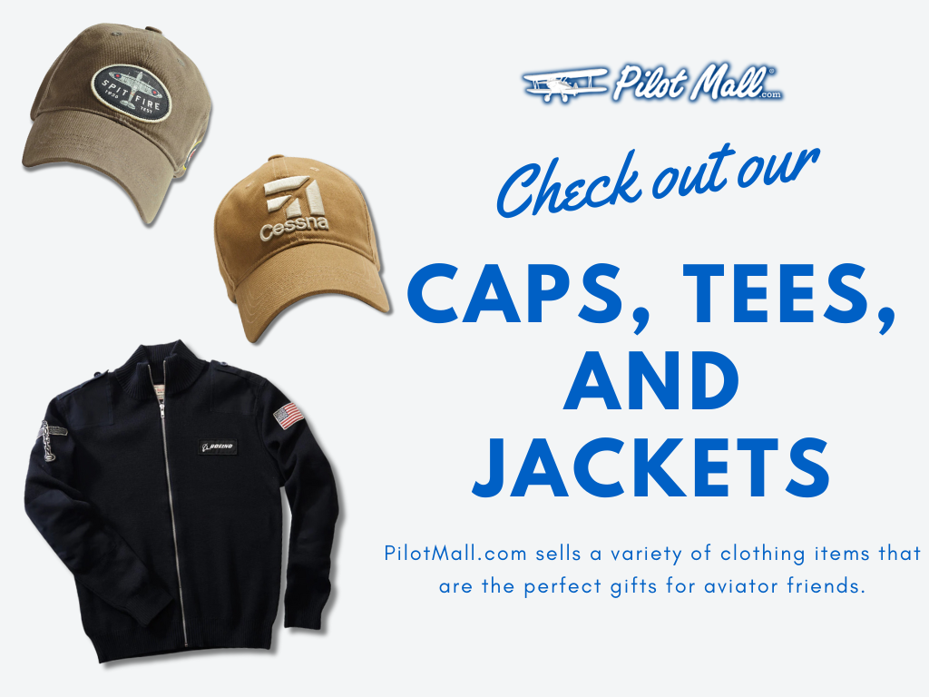 Check out our caps tees and jackets - Pilot Mall