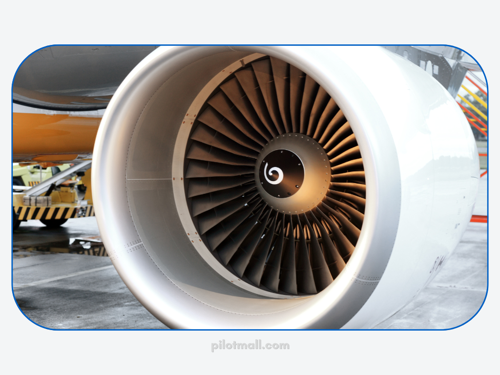 Closeup of an Aircrafts Turbine Engine - Pilot Mall