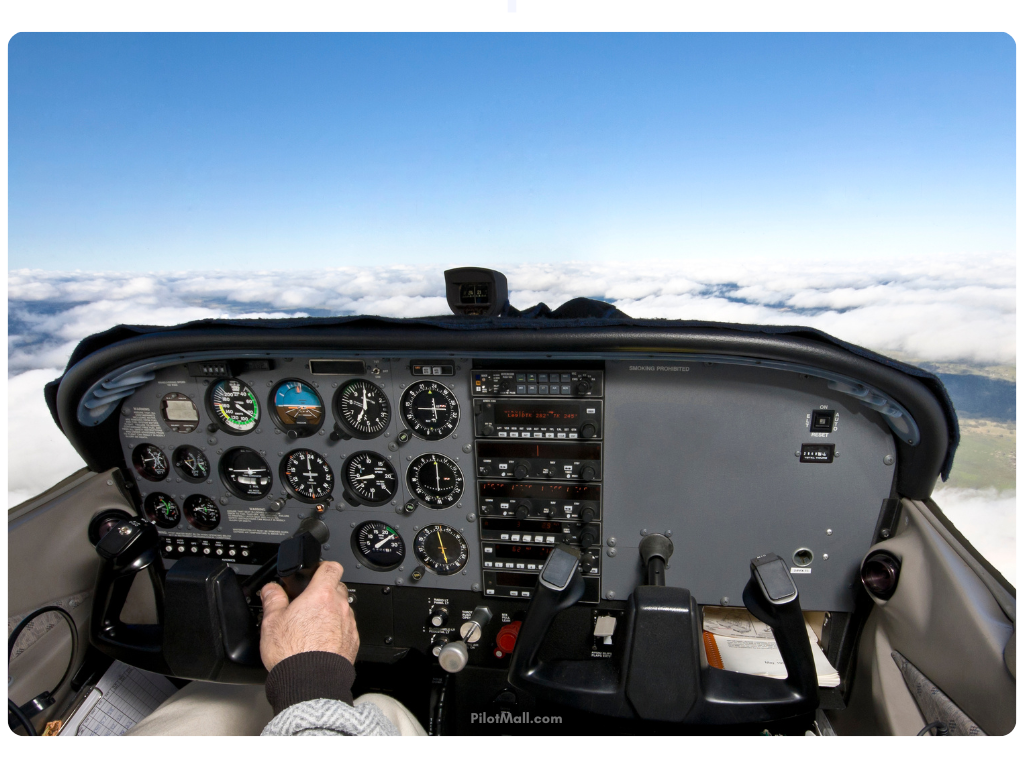 Cockpit View of Flying up above the clouds - Pilot Mall
