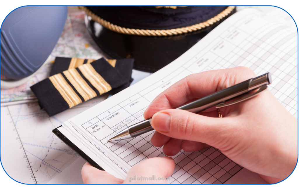 Commercial Pilot Writing in Logbook - Pilot Mall
