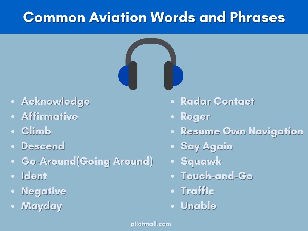 Common Aviation Words and Phrases - Pilot Mall