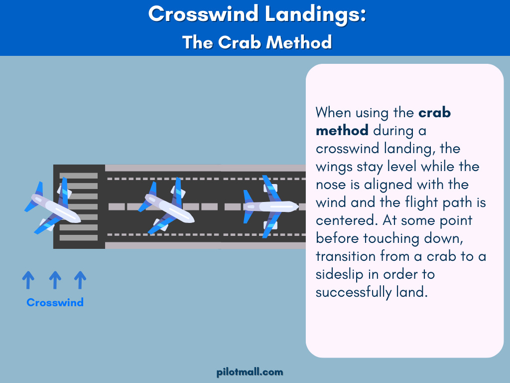 The Crab Method is used on the final approach - Pilot Mall