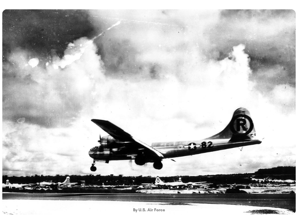 Enola Gay, a Silverplate version of the Boeing B-29 Superfortress