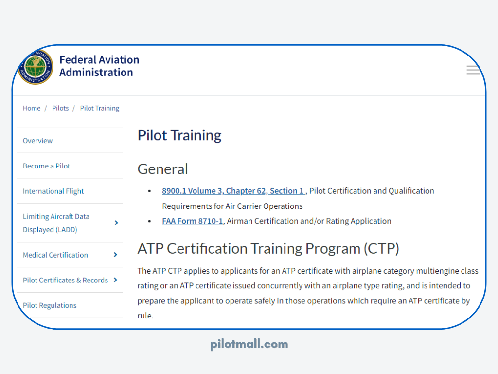 FAA Training Web Page