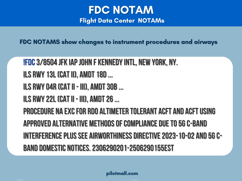 FDC Notam Example - Pilot Mall