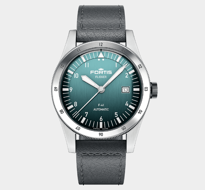 Fleiger Indigo Aviator Strap Watch