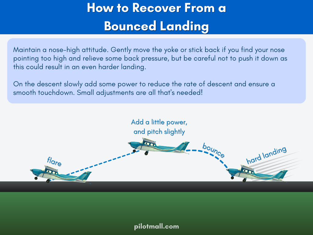 Cómo recuperarse de un aterrizaje rebotado - Pilot Mall