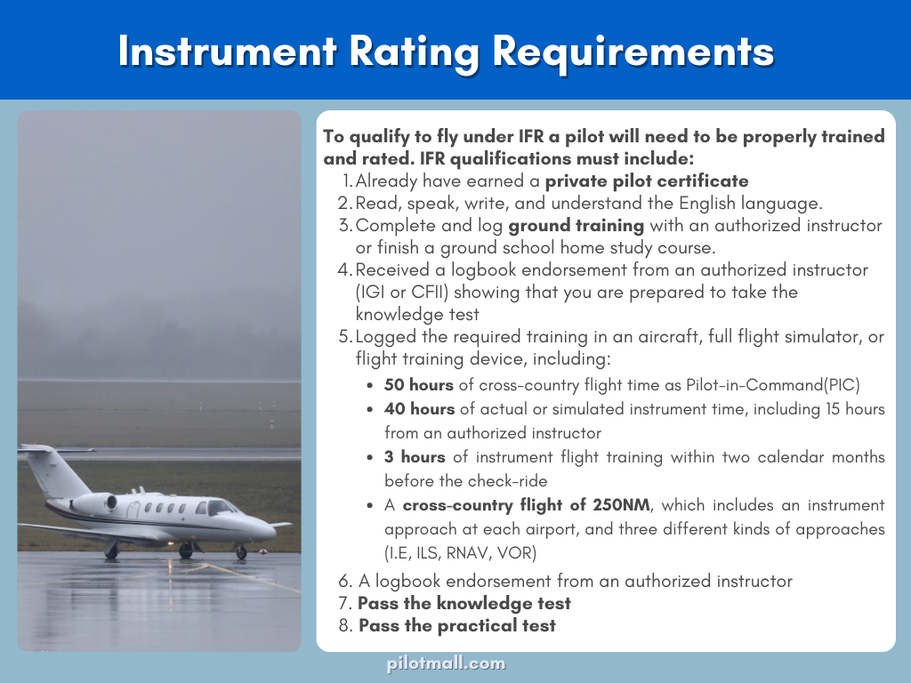 What is IFR? Instrument Rating Requirements - Pilot Mall