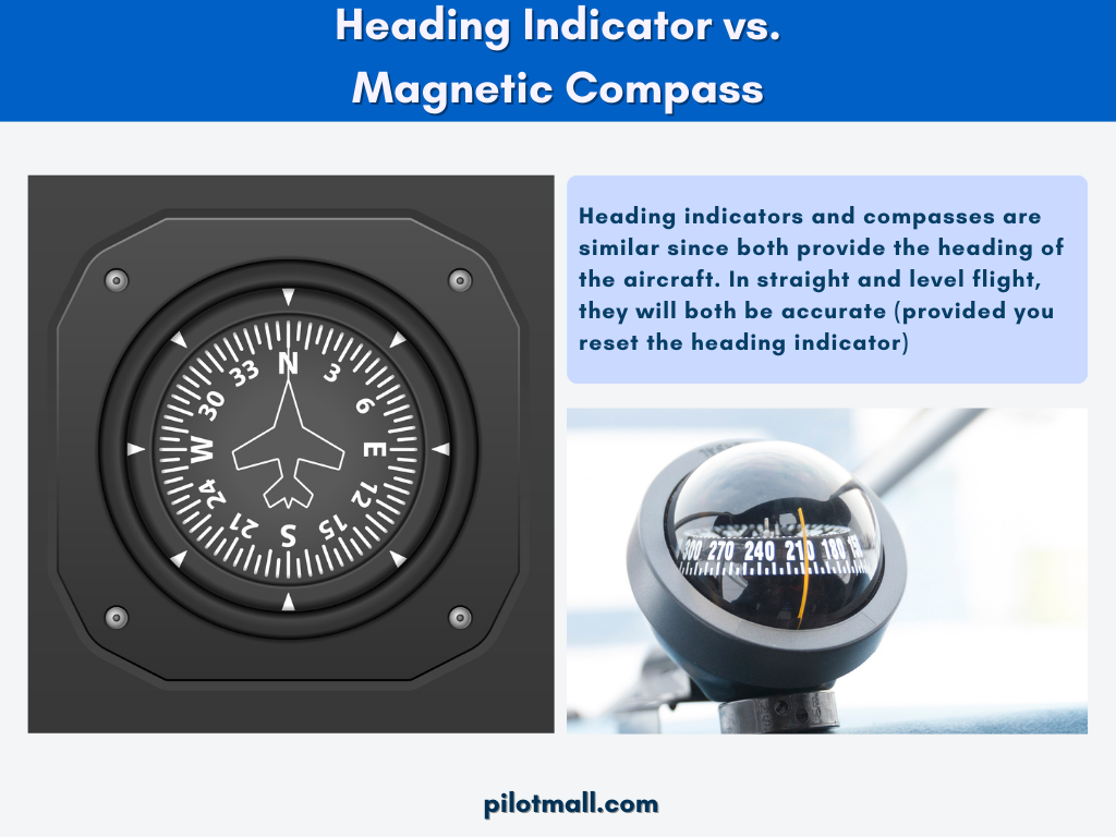 Is a heading indicator the same as a compass - Pilot Mall