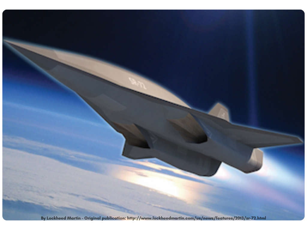 Imagen conceptual de Lockheed del SR-72 prevista en 2013