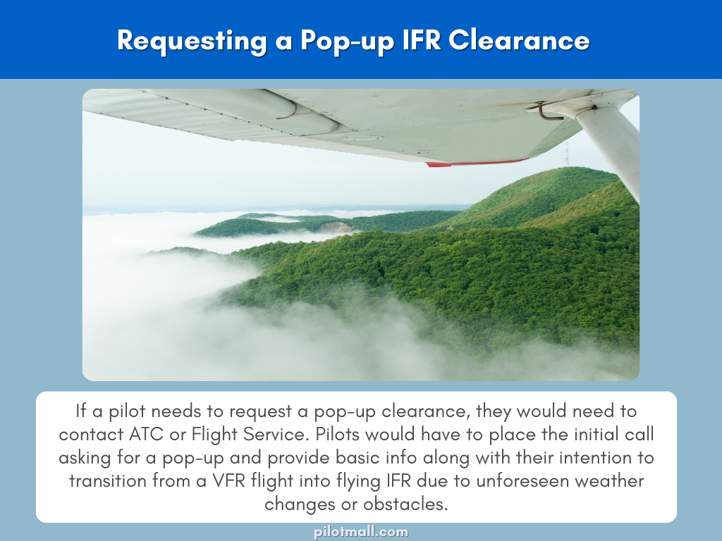 Requesting a Pop-up IFR Clearance - Pilot Mall