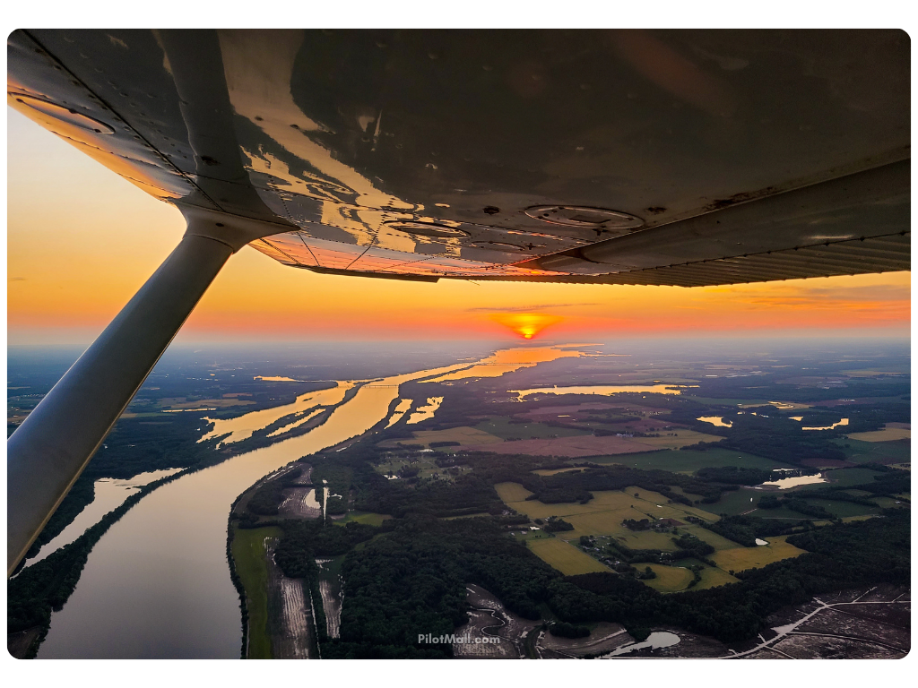 Vista del río desde Cessna