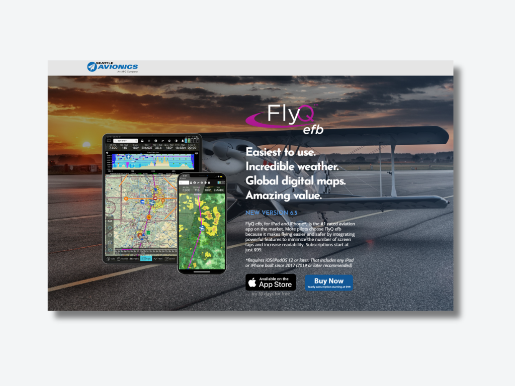 FlyQ EFB Site Screenshot