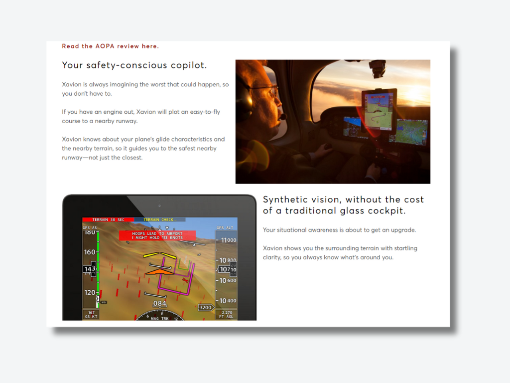 Xavion App Website Screenshot