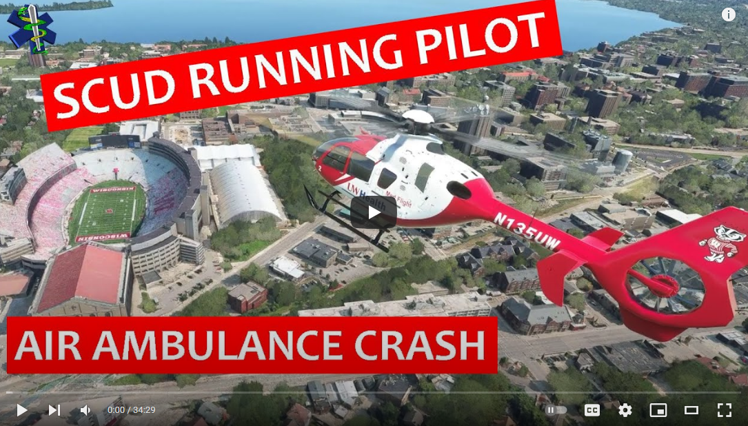 Ambulancia aérea Scud Running - El vídeo de YouTube del Doctor Medic