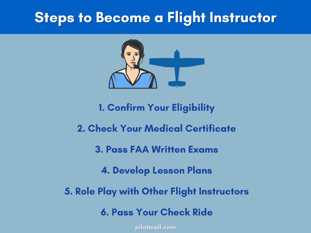 Pasos para convertirse en instructor de vuelo - Pilot Mall