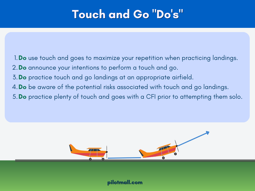 Aterrizajes Touch and Go: Qué hacer - Pilot Mall