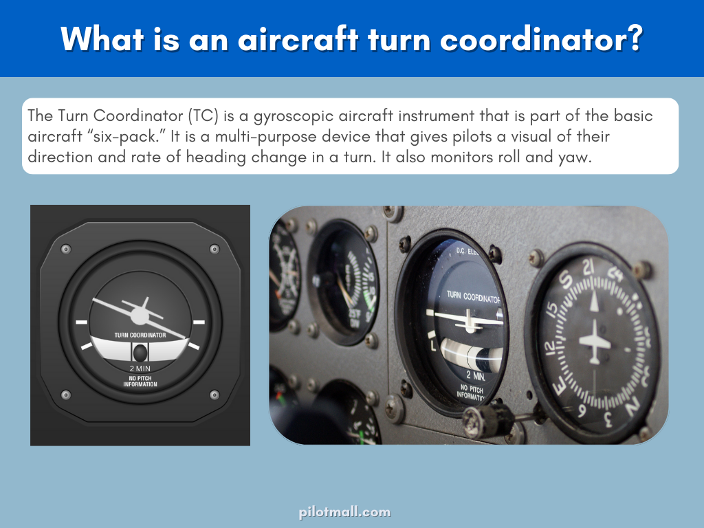 What is an aircraft turn coordinator - Pilot Mall
