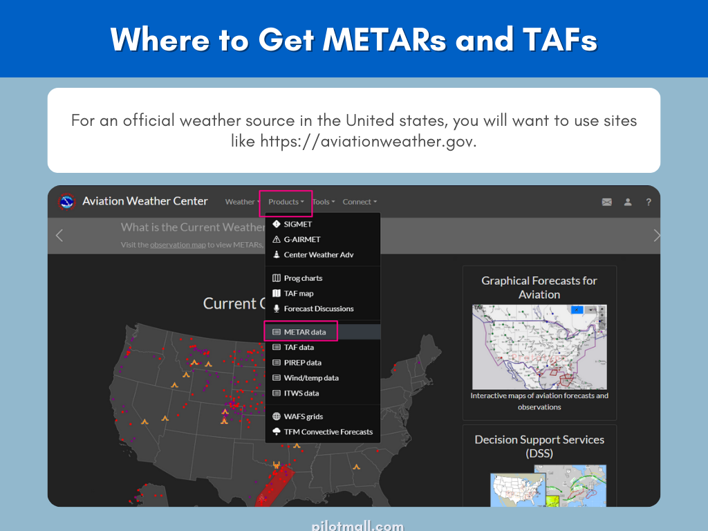 Where to Find METARs and TAFs - Pilot Mall