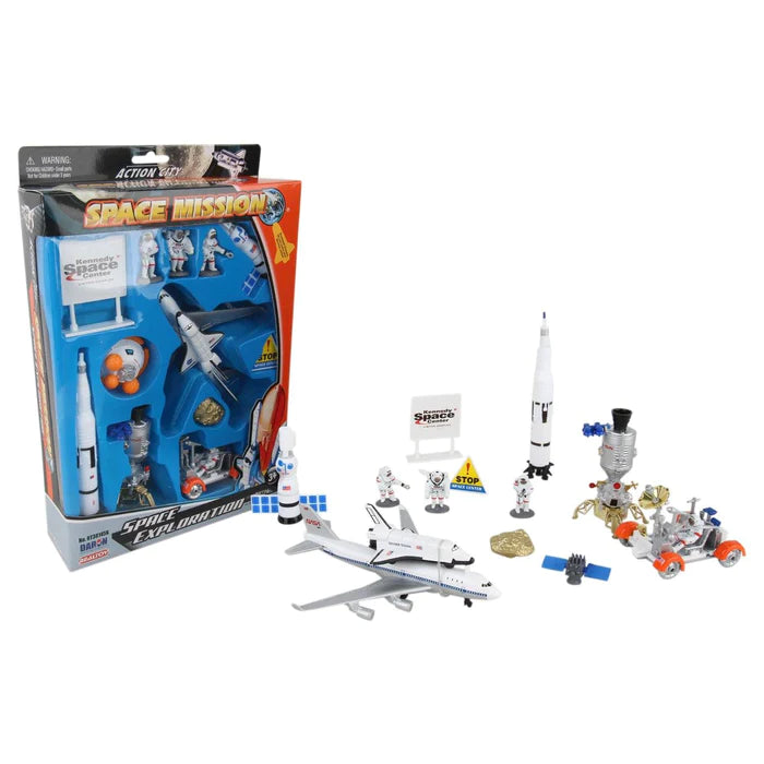 Playset Lunar Explorer - Brinquedos de missão espacial
