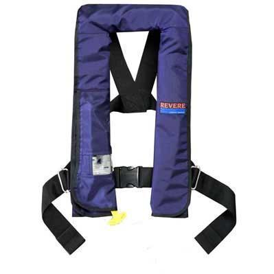 Chaleco salvavidas inflable azul ComfortMax de Revere Supply