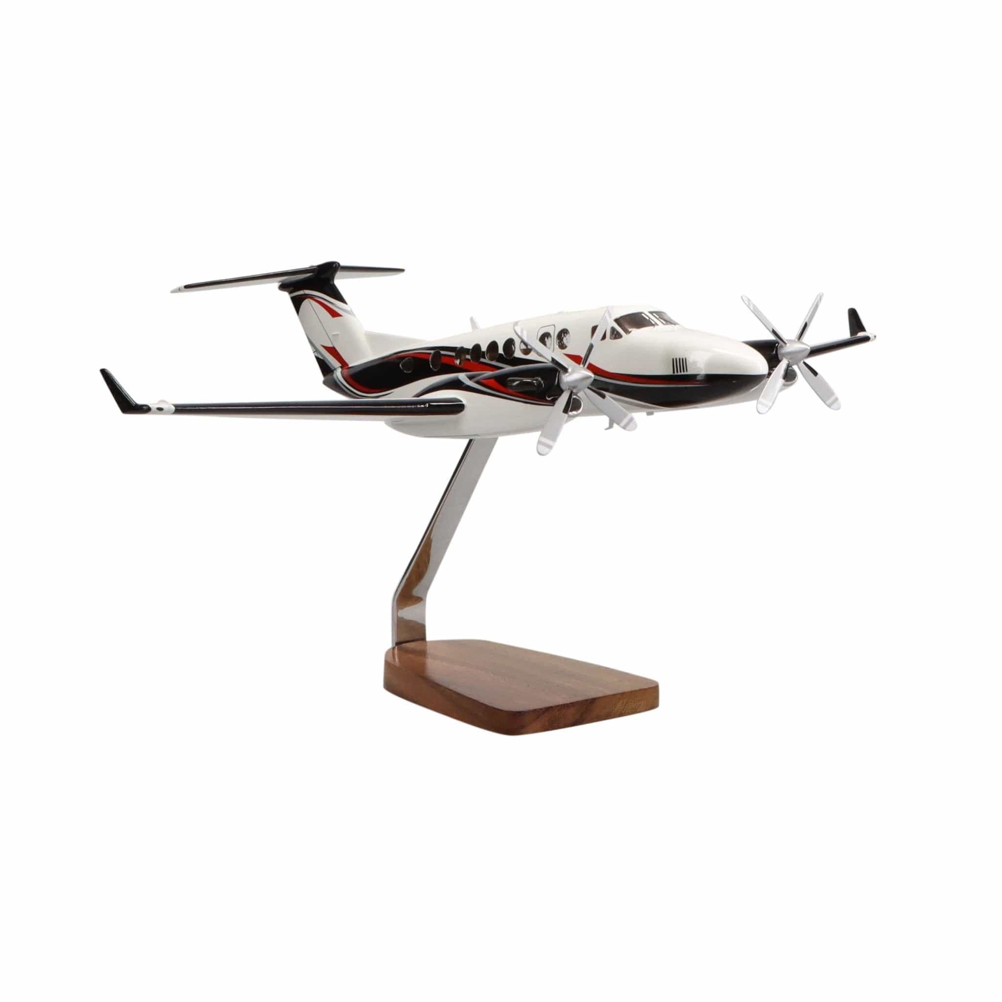 Beechcraft King Air 360ER Clear Canopy Large Mahogany Model