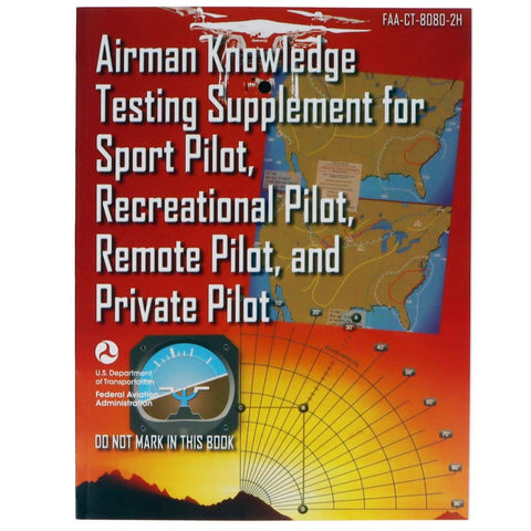 Suplemento de teste de conhecimento do aviador ASA - piloto esportivo, recreativo, remoto e privado - PilotMall.com