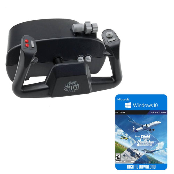 CH Products Flight Sim Yoke and Microsoft Flight Simulator Standard Edition Digital Download - PilotMall.com