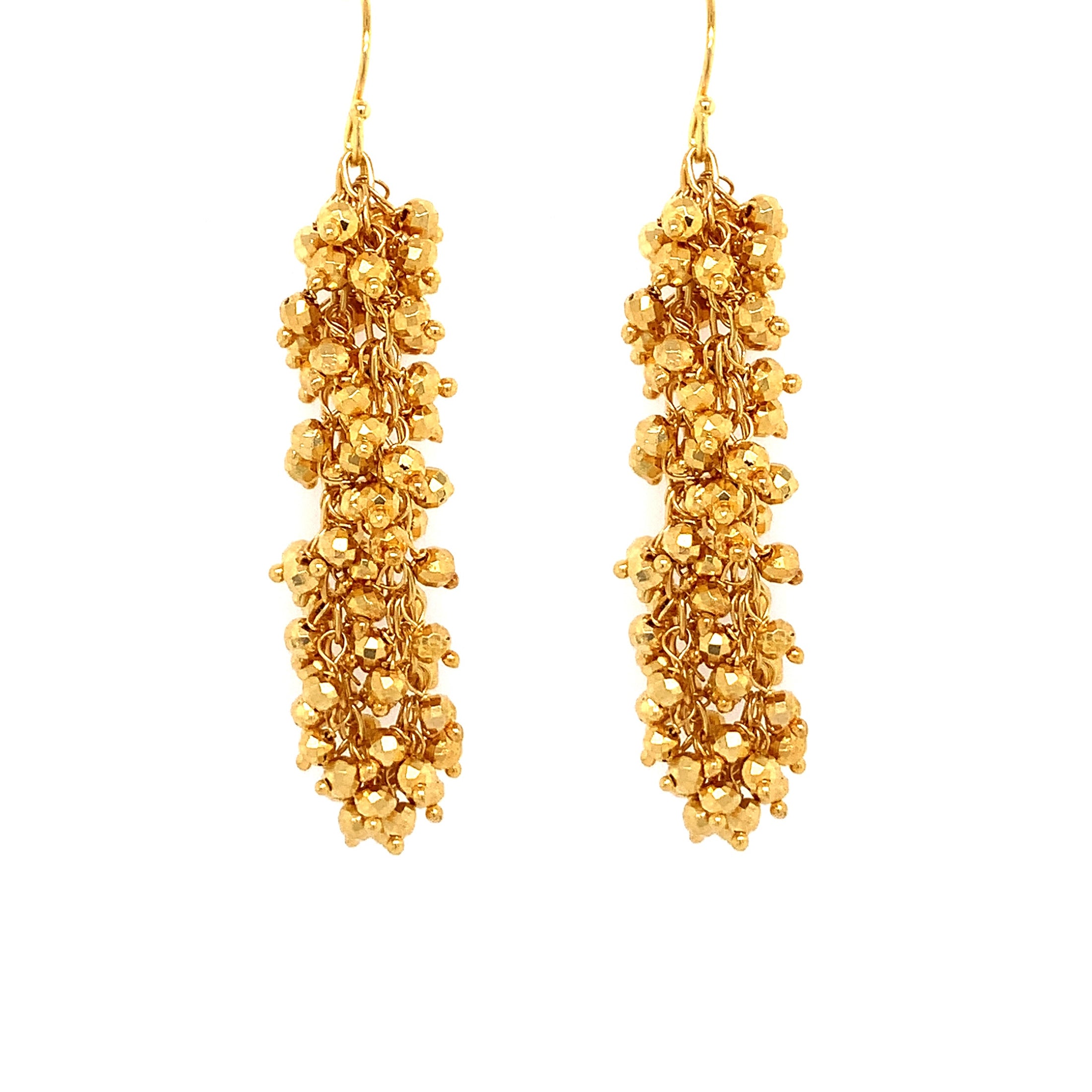 Gold Nugget "Shimmer" Earring, Gold