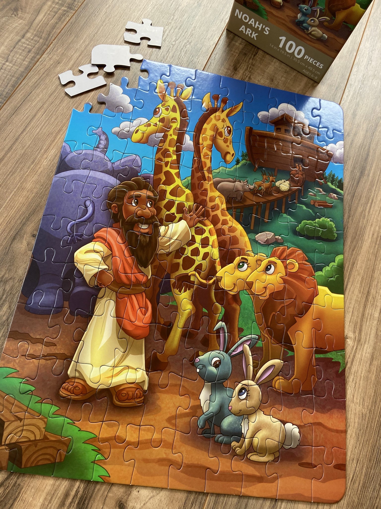 New 10" x 14" Noah Ark 100 piece puzzle New 10" x 14" Noah Ark 100 piece puzzle