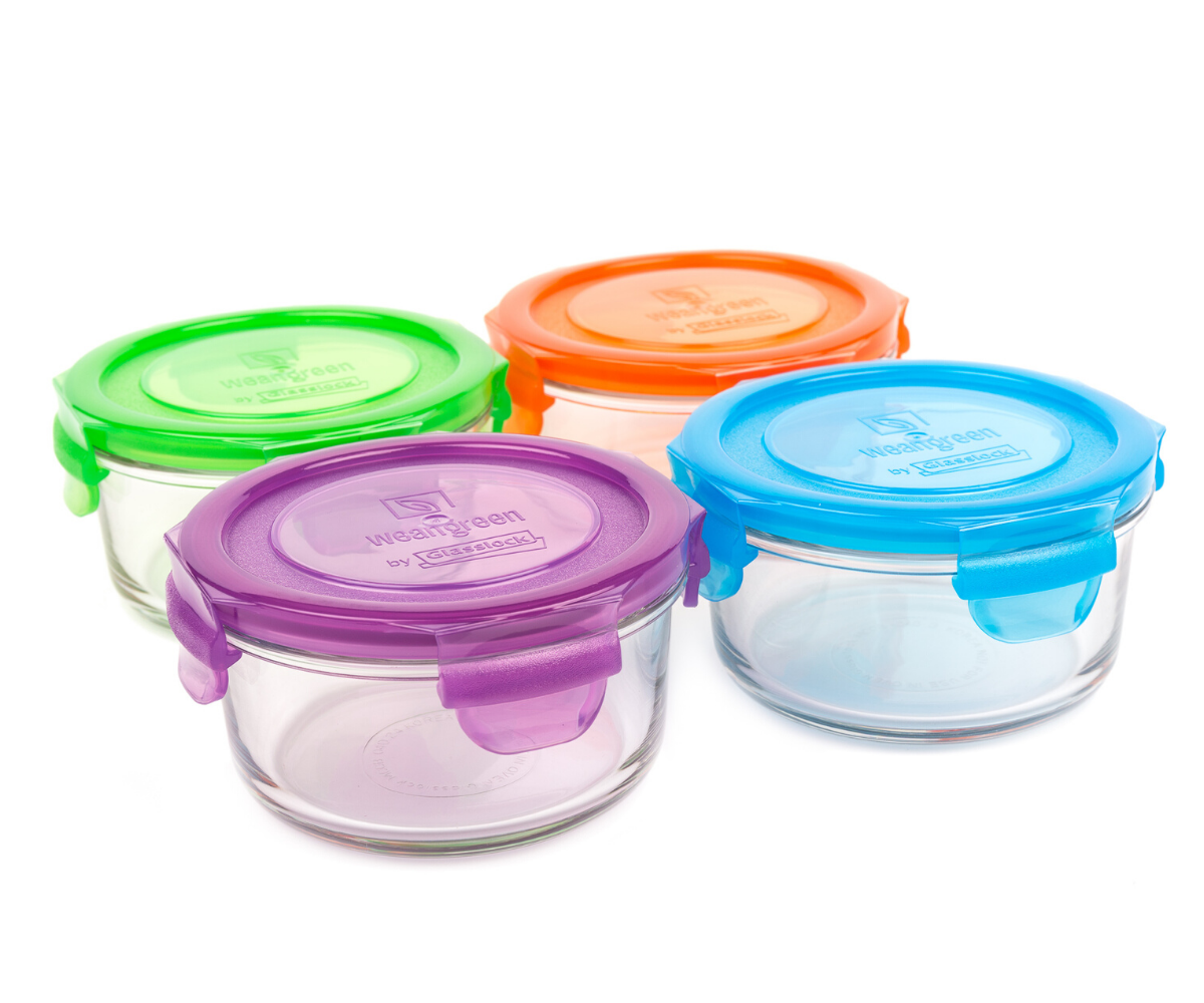 BPA Free Plastic Food Storage Jars 480ml 16oz Non Toxic Recyclable