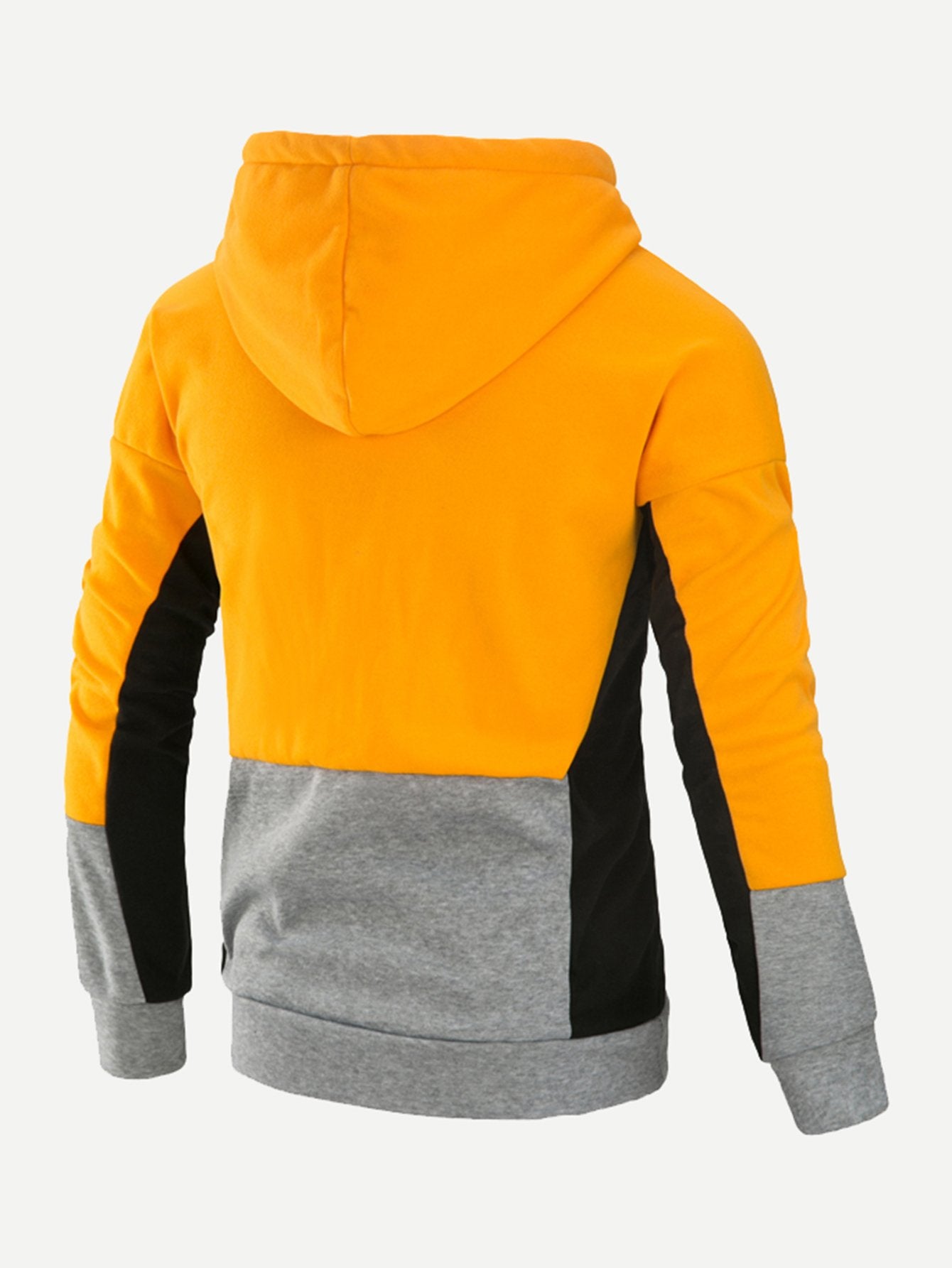 man cut and sew panel sweatshirt