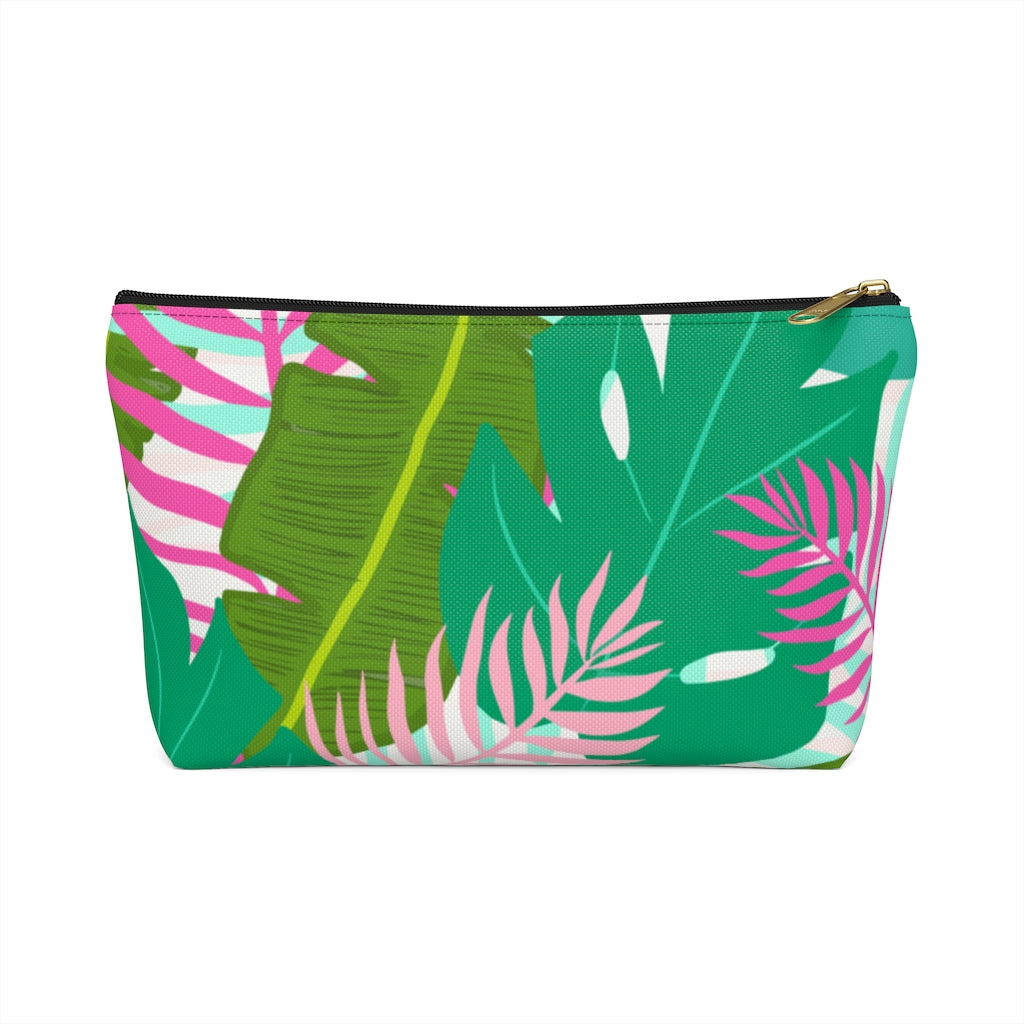 Tropical Palm Leaf Zipper Pouch – Kailo Chic
