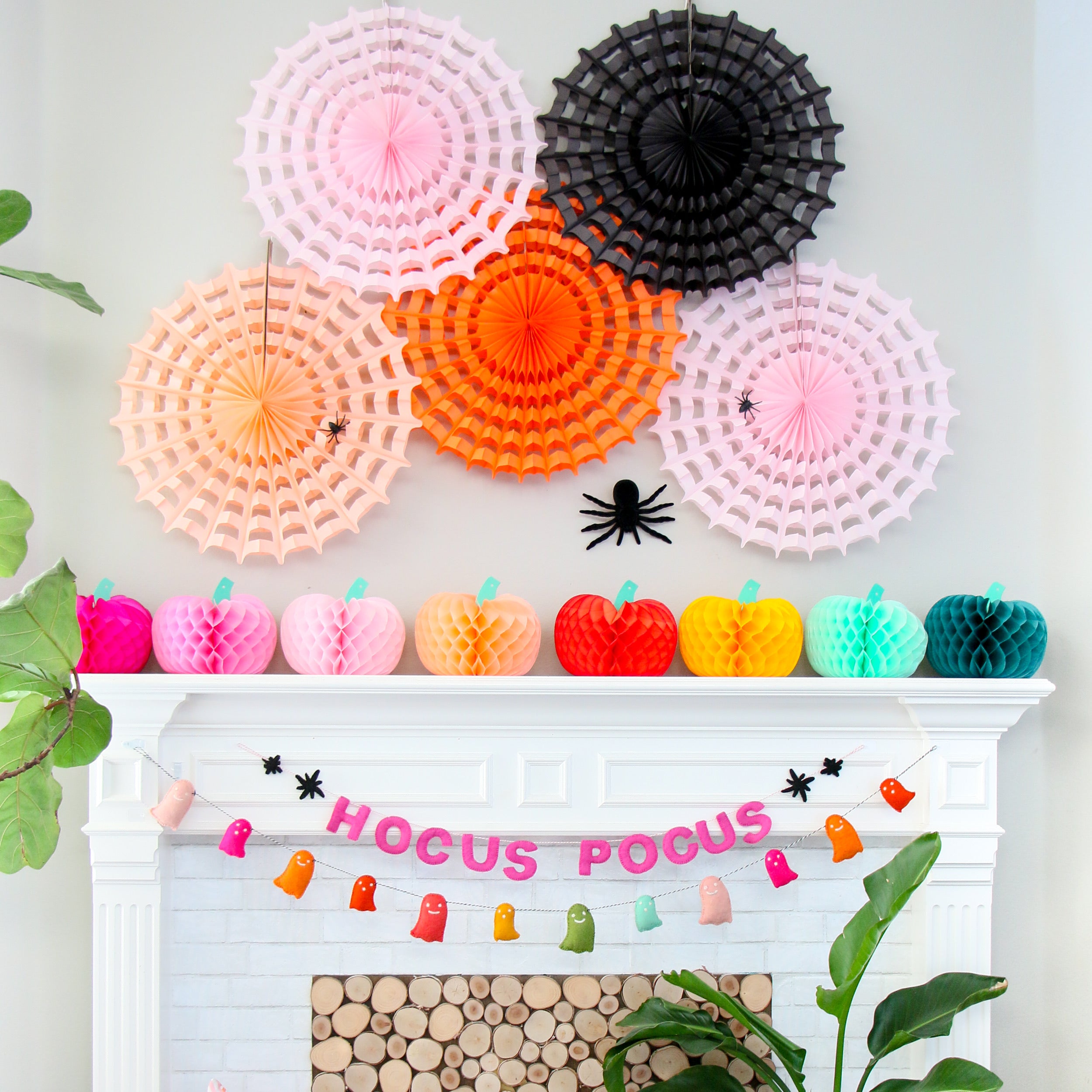 Honeycomb Paper Pumpkins