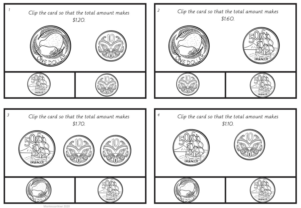 New Zealand Money - What coin do I need to make the total amount?