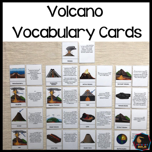 Volcano Montessori 3 Part Cards PDF Parts of Volcano Cards, Educational  Volcano Cards, Three Part Cards, Montessori Cards, Home School 