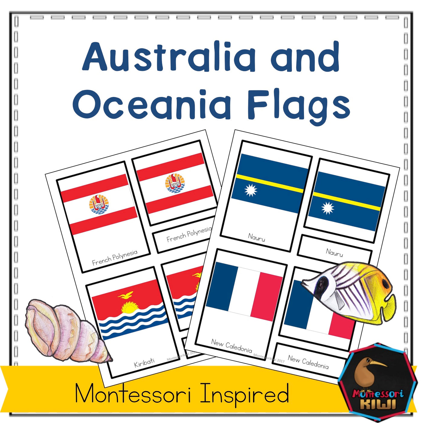 Flags of Oceania | Shop Montessori Resources, for 6-12 Elementary