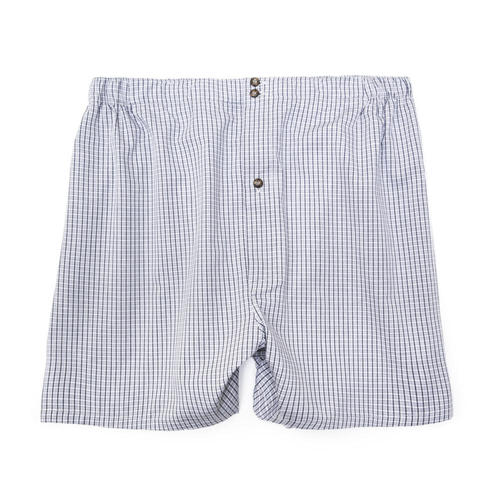 Men's Boxer Shorts Check Grey - Men's Underwear | Etiquette Clothiers