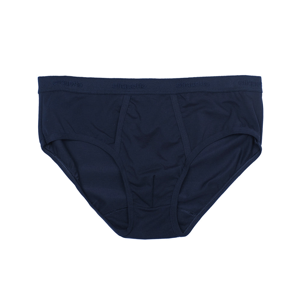 Comfort-Stretch Cotton Brief - Midnight Blue