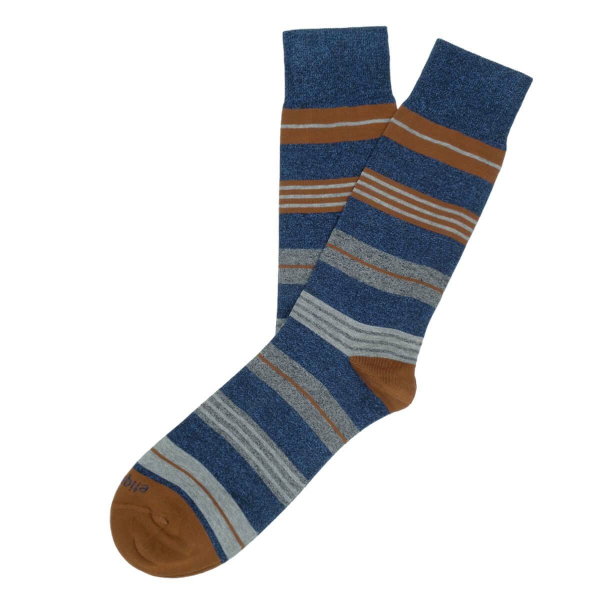 blue striped socks mens