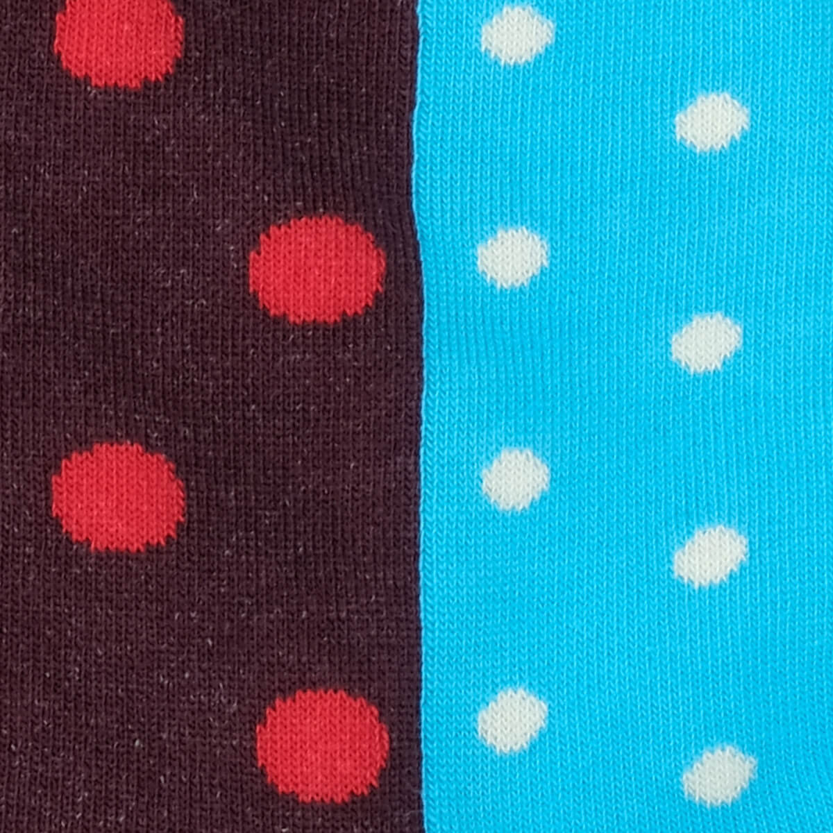 Womens Socks - Two Faced Women's Socks - Red/Cyaan⎪Etiquette Clothiers