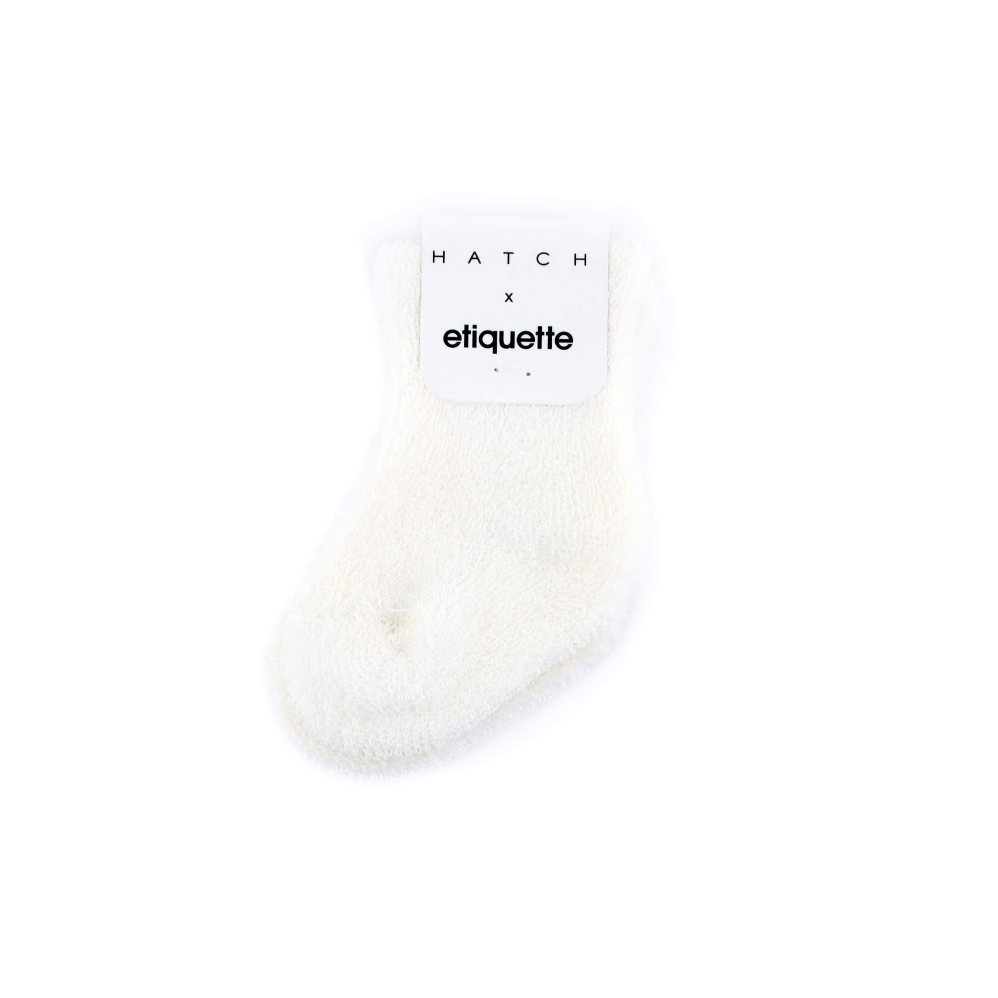 etiquette baby socks
