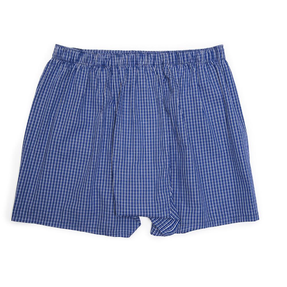 Men's Boxer Shorts Check Blue - Men's Underwear | Etiquette Clothiers