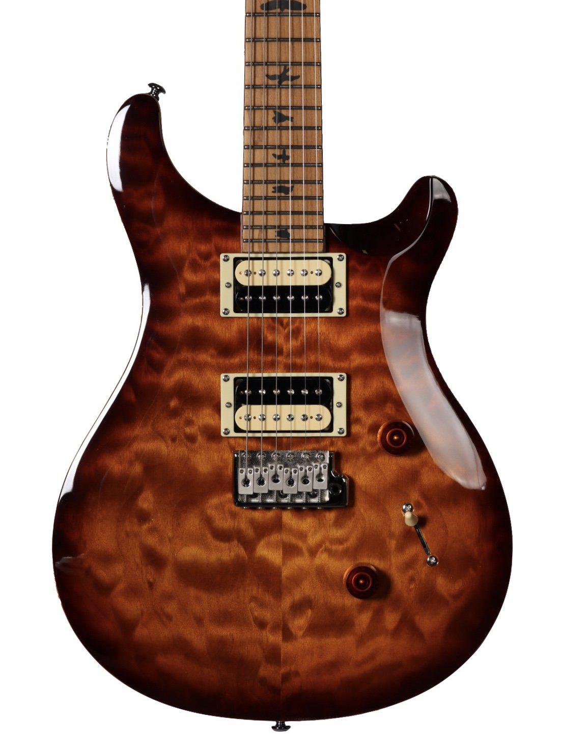 Prs Se Custom 24 Roasted Maple Limited In Tobacco Sunburst Serial T1 Heartbreaker Guitars