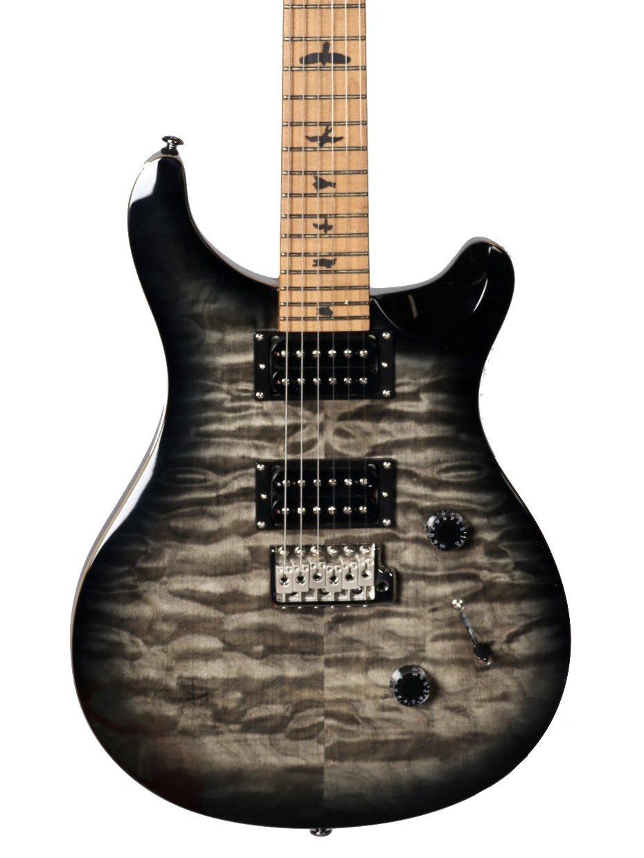 Prs Se Custom 24 Roasted Maple Limited In Charcoal Burst Heartbreaker Guitars