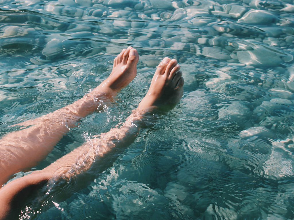Legs in water